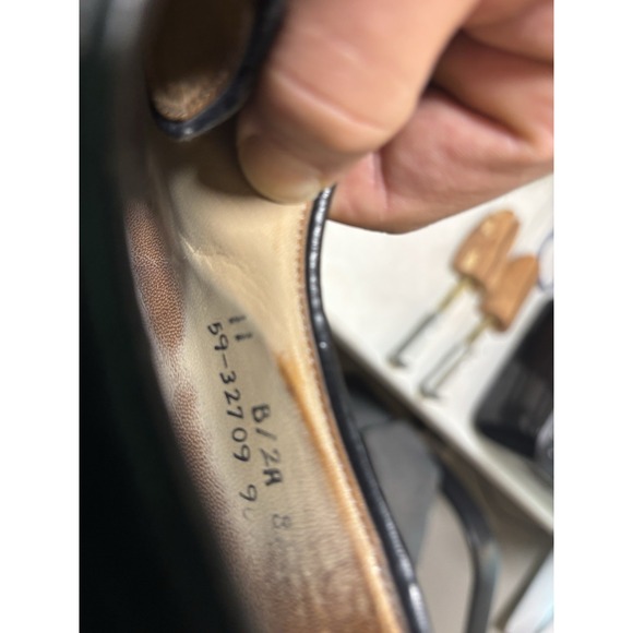 Men's Johnston and Murphy Limited 11 Wingtip Dress Shoes Optima Leather Blk - Picture 7 of 8